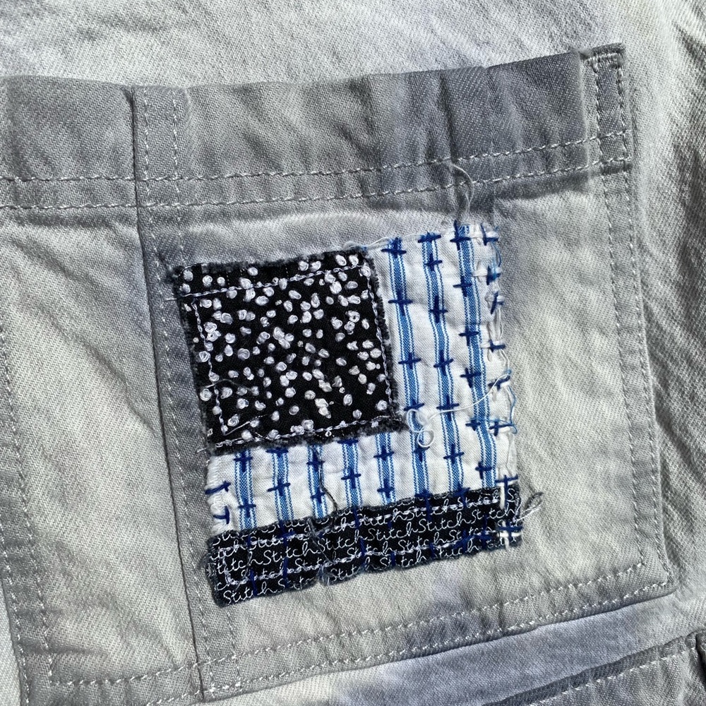 Universal Thread Overalls Hand-Stitched Patches - image 5